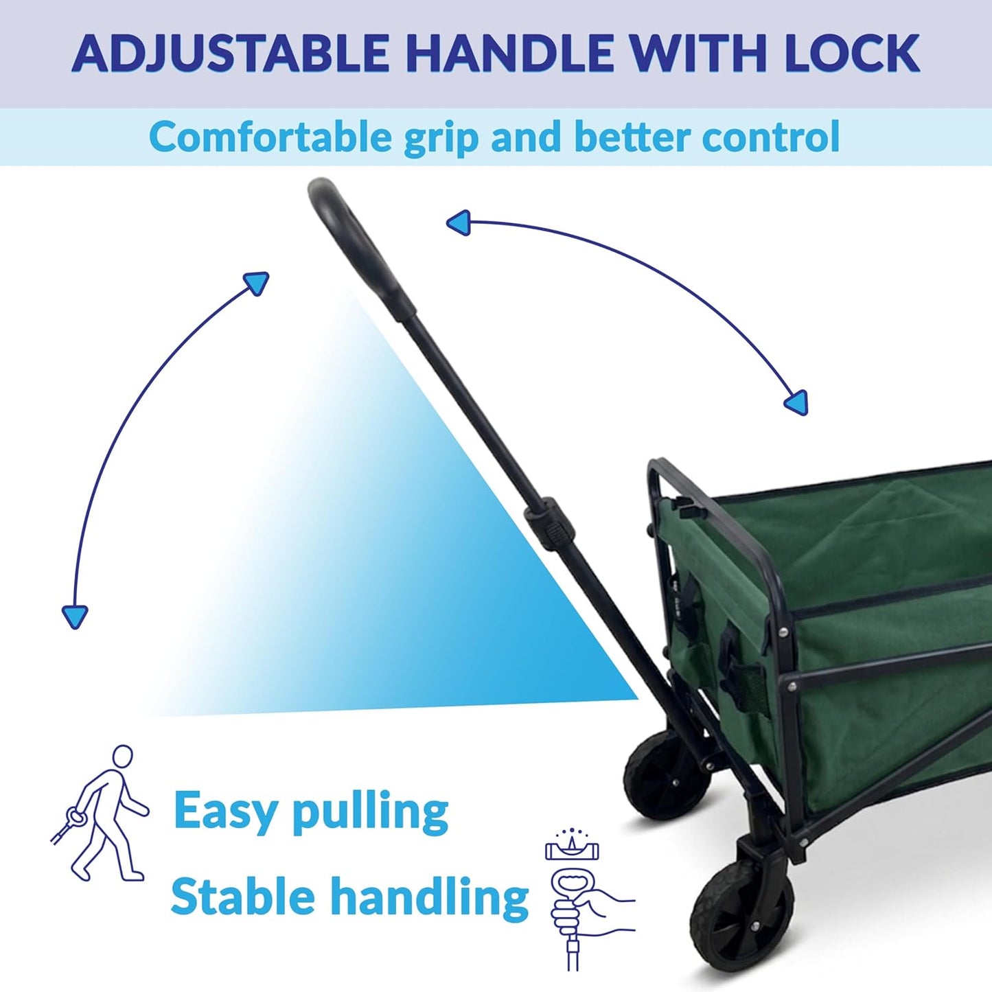 NassCarts - Classic Cart Green - 68kg Capacity - Next Day Delivery