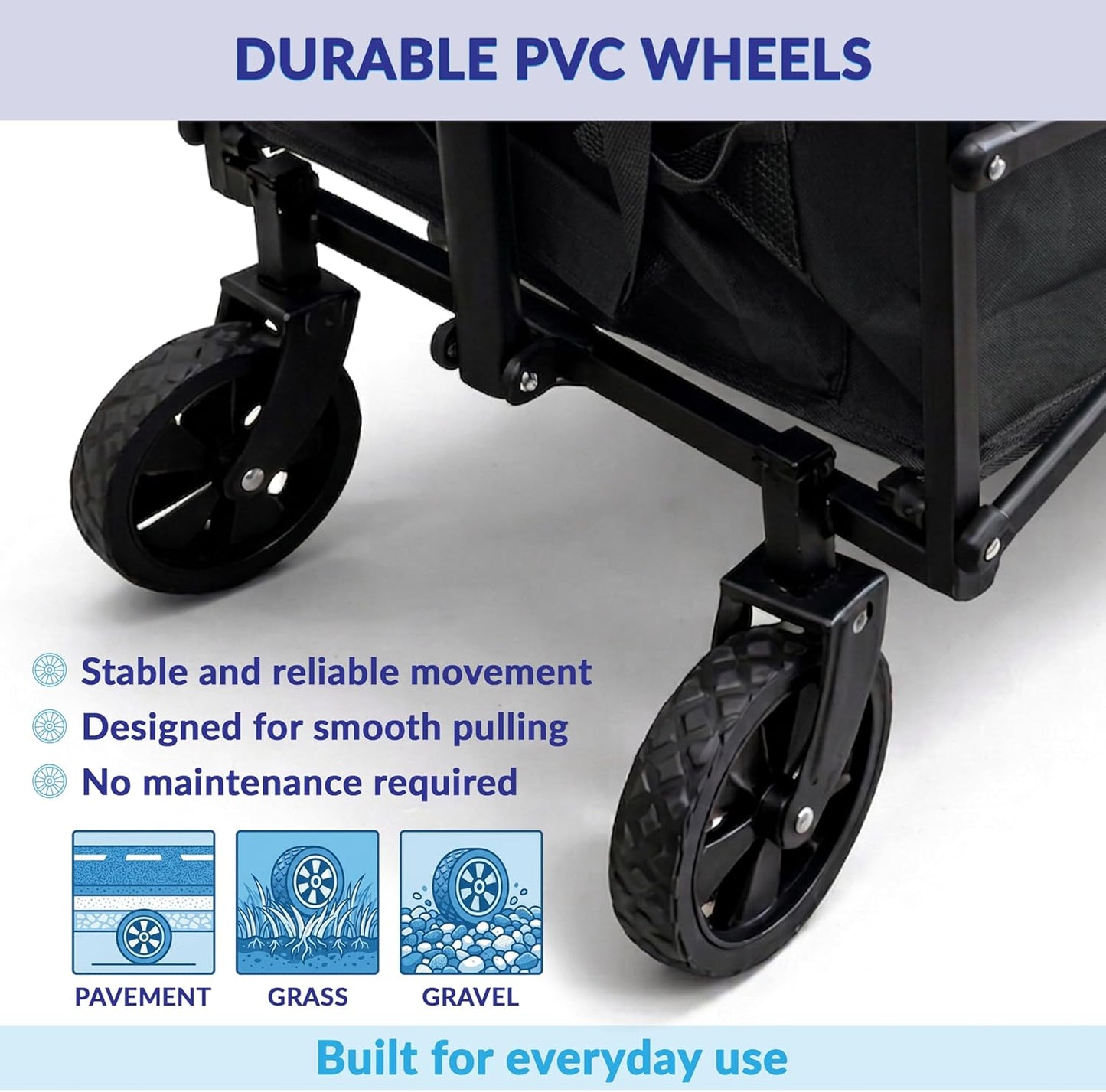 NassCarts - Classic Cart Black - 68kg Capacity - Next Day Delivery
