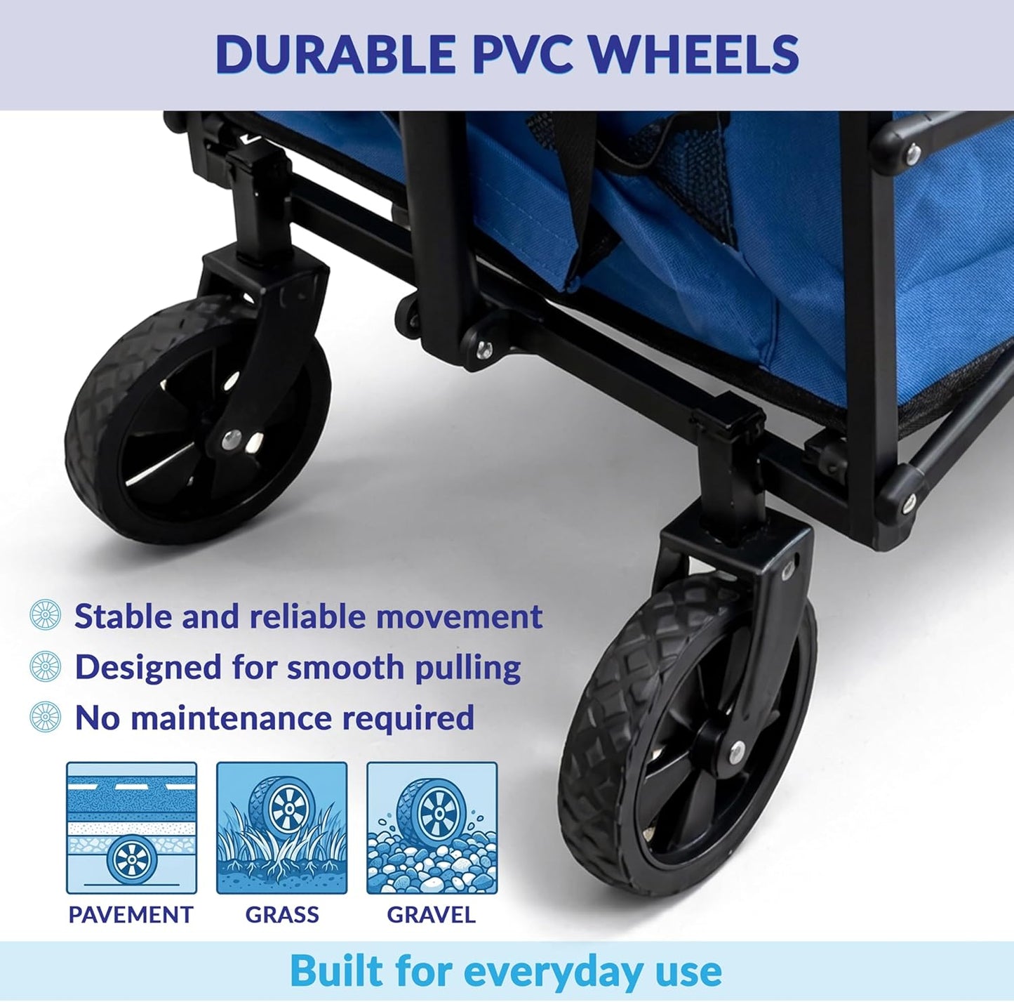 NassCarts - Classic Cart Blue - 68kg Capacity - Next Day Delivery