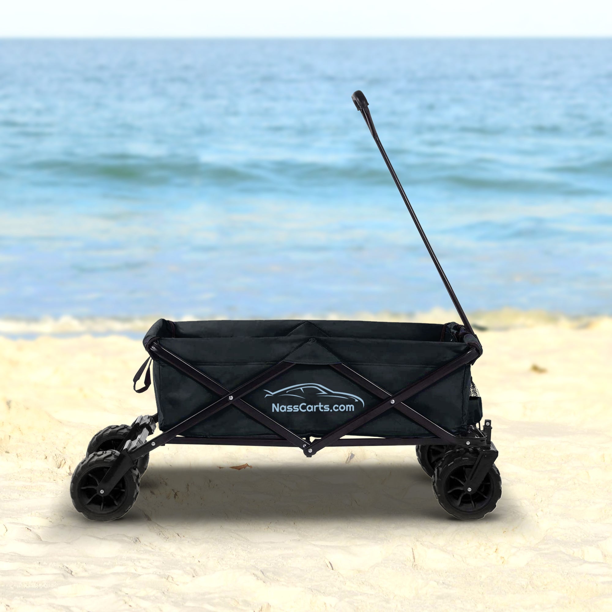 NassCarts - Utility Cart Black - 80kg Capacity - Next Day Delivery