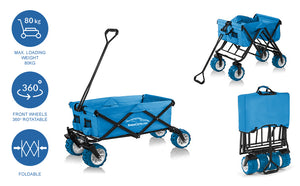 NassCarts - Utility Cart Blue - 80kg Capacity - Next Day Delivery