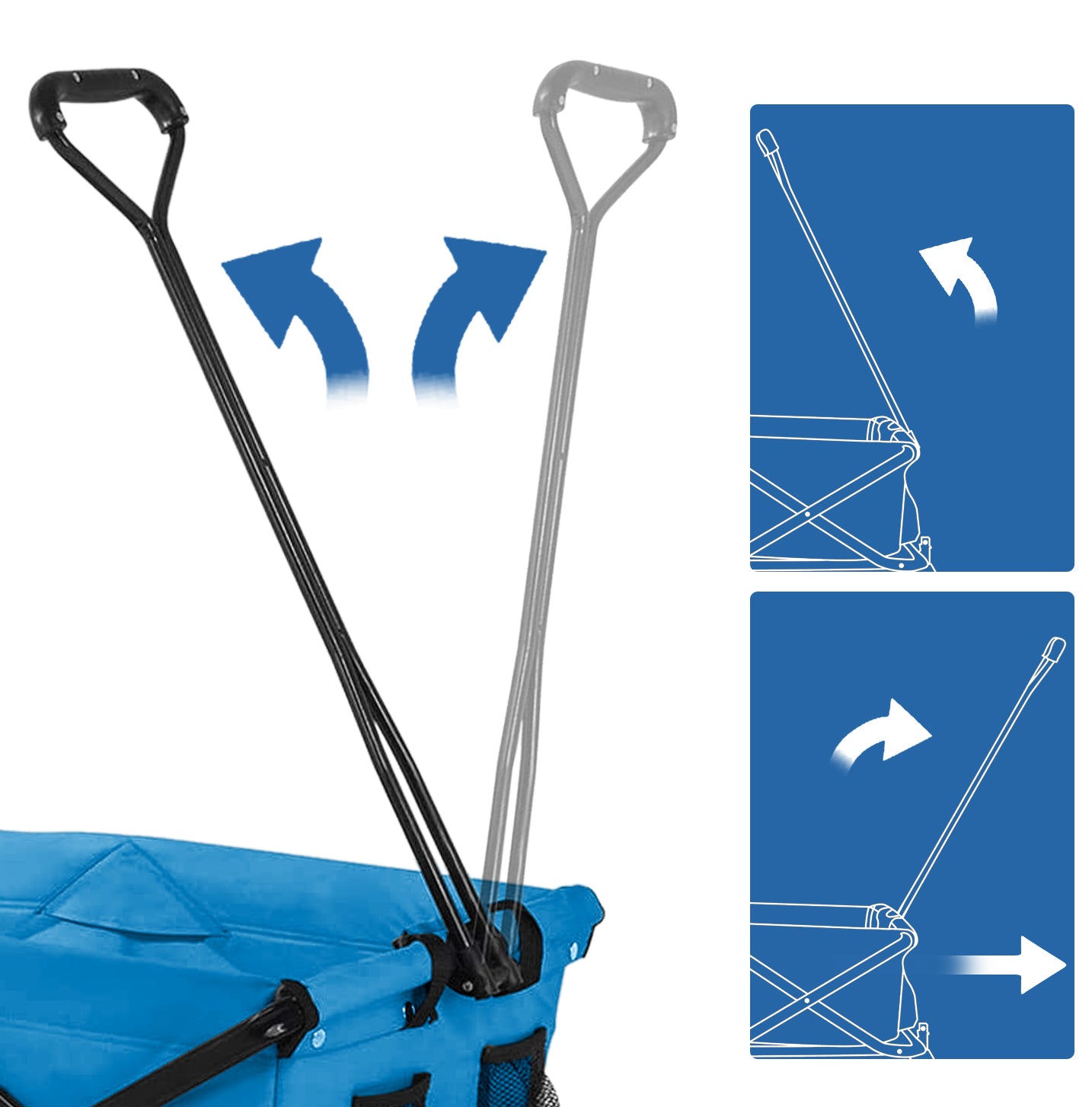 NassCarts - Utility Cart Blue - 80kg Capacity - Next Day Delivery