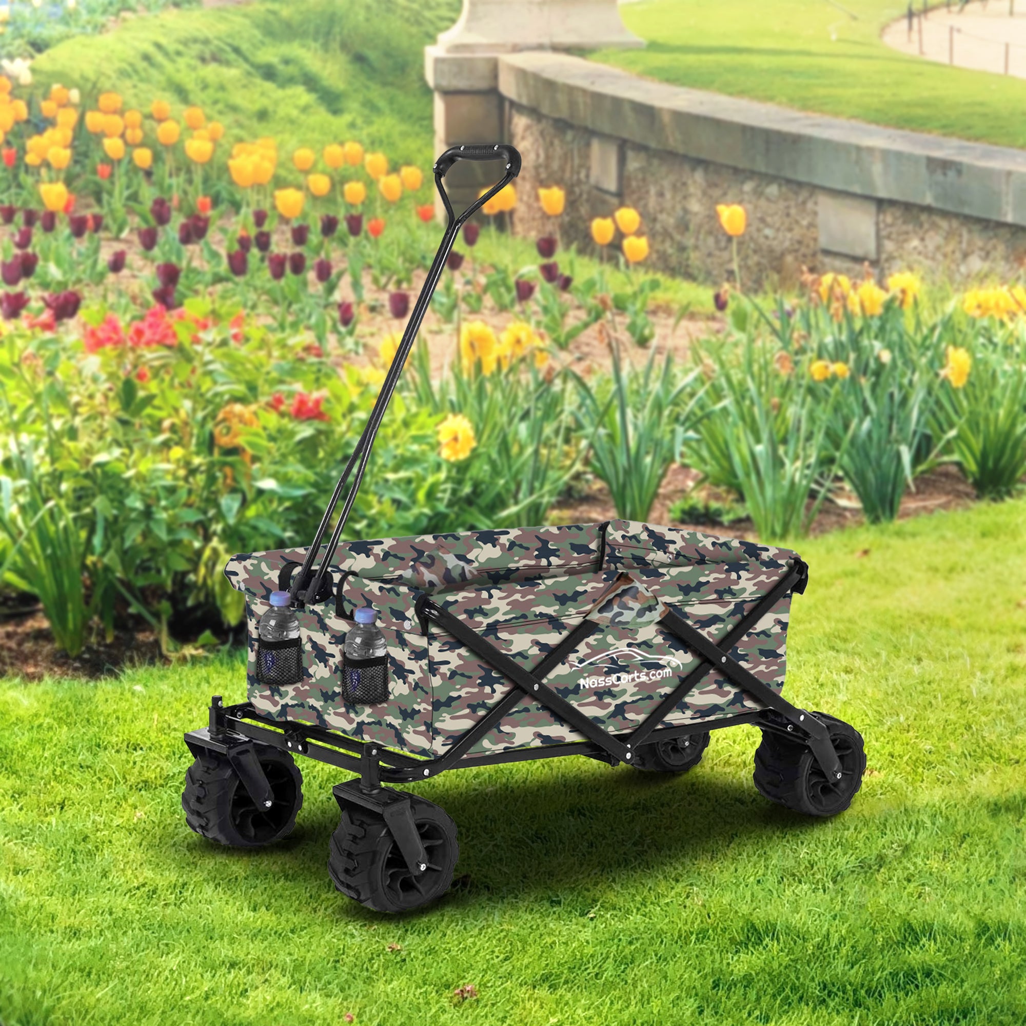 NassCarts - Utility Cart Army Camo - 80kg Capacity - Next Day Delivery