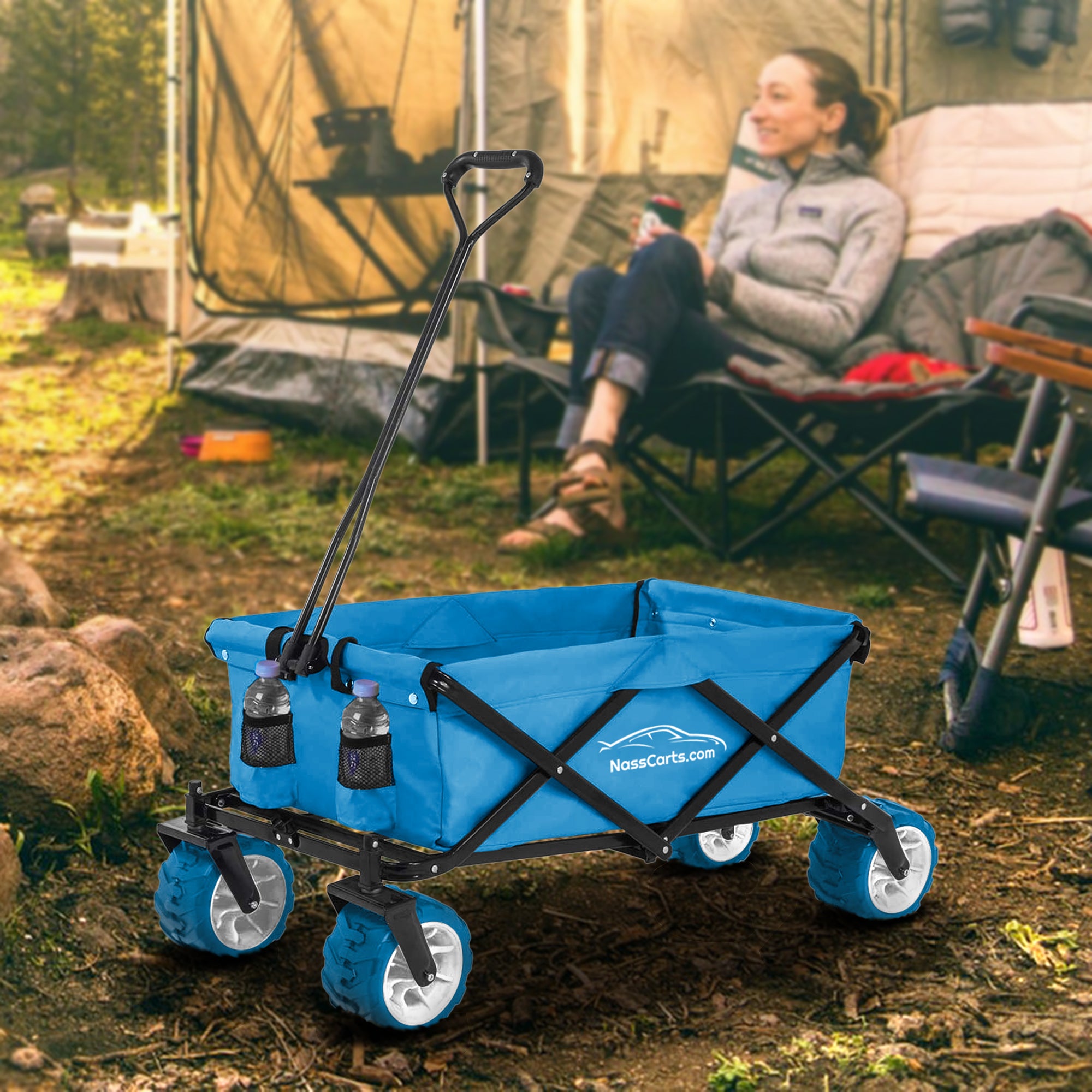 NassCarts - Utility Cart Blue - 80kg Capacity - Next Day Delivery