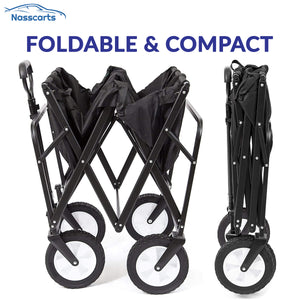 NassCarts - Classic Cart Black - 68kg Capacity - Next Day Delivery