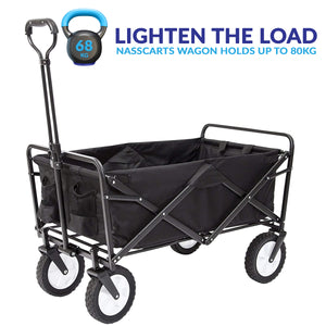 NassCarts - Classic Cart Black - 68kg Capacity - Next Day Delivery