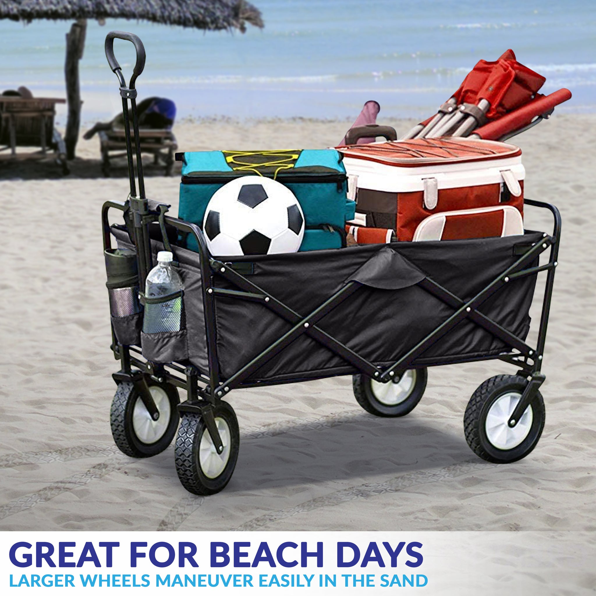 NassCarts - Classic Cart Black - 68kg Capacity - Next Day Delivery